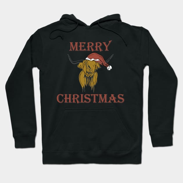 Christmas Cow Hoodie by Sci-Emily